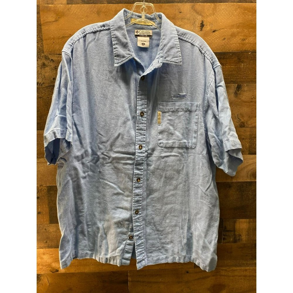 Columbia River Lodge Men's Short Sleeve Button‎ Up Size X-Large